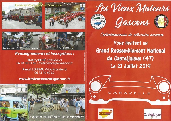 Grand Rassemblement National de Casteljaloux le 21 Juillet 2019